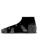 normani 2 Merino Trekking Sneaker-Socken mit Frotteesohle in Schwarz