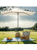 SONGMICS Sonnenschirm Sheld in Beige - (B)149 x (H)261 x (T)232 cm