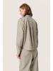 Soaked in Luxury Langarm-Bluse SLVivica Gerade Passform in Melange Suiting