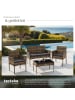 tectake Rattan Gartenset für 4 Personen, Sofa 250 kg, je Sessel 120 kg
