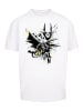 F4NT4STIC Heavy Oversize T-Shirt DC Comics Batman Batface Splash in weiß