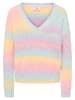 myMo Damen Strickpullover in Regenbogen Mehrfarbig