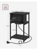 VASAGLE Beistelltisch Barnet-old in Schwarz - (B)30 x (H)58 x (T)34 cm