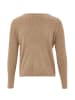 LEOMIA Damen Strickjacke in Beige