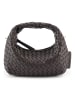 Les Visionnaires Greta Micro weave Handtasche Leder 20 cm in café