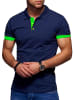 Style Division Poloshirt - für Herren in Piqué-Qualität Polohemd in Navy-Grün