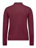 Betty Barclay Kaschmir-Pullover mit Stehkragen in Maroon Banner