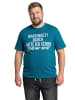 Men Plus Kurzarm T-Shirt in rauchblau
