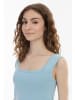 myMo Damen Strick Top in Hellblau
