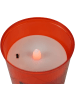 Novaliv LED Grablicht rot Dauerbrenner mit Batterie Flackereffekt Grabkerzen F in Rot