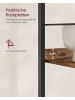 VASAGLE Bücherregal Barnet in Braun-Schwarz - (B)40 x (H)178 x (T)30 cm