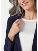 GOLDNER Kurzgröße:  Leichte Shirtjacke lila mit Stretch in marine