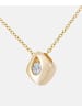 Diamant L'éternel Halskette mit Anhänger aus 375 Gelbgold mit Diamant