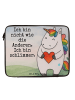 Mr. & Mrs. Panda Hülle Laptop Einhorn Herz Design mit Spruch in Weiß