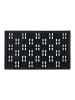 relaxdays Fußmatte in Schwarz - (B)75 x (T)45 cm