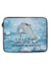 Mr. & Mrs. Panda Laptop Tasche Narwal mit Spruch in OZeichenanblue
