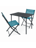 VCM  3 tlg. Bistroset Balkonset Gartenset Metall Sumila in Türkis