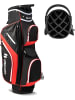 COSTWAY Golfbag leicht mit 14 er Unterteilung in Rot