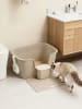 Feandrea 2er-Set: Katzentoilette in Cappuccinobeige - (B)76 x (H)33 x (T)64 cm