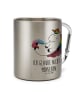 Mr. & Mrs. Panda Isolierbecher Einhorn Wolke 7 mit Spruch in Silber