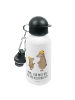 Mr. & Mrs. Panda Trinkflasche Bären mit Hut mit Spruch in Weiß