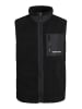 Jack & Jones Teddyfell Weste in Black