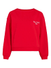 Vila Langärmeliges Sweatshirt in Racing Red