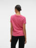 Vero Moda 2er Pack Basic T-Shirt VMPAULA in Blau-Rot