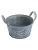AltoBelli Blumentopf FRIZA Zink Rund mit zwei Henkeln 16x9 cm