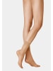 Kunert Feinsöckchen Satin Look 20 druckfreier Bund in tan