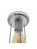 Licht-Erlebnisse Deckenlampe Ø 13 x (H)22 cm in Grau