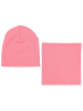TupTam Unisex Kinder Beanie Mütze Schlauchschal Set in koralle
