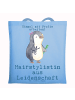 Mr. & Mrs. Panda Tote Bag Hairstylistin Leidenschaft mit Spruch in Sky Blue