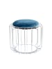 Kayoom Sitzkissen Pouf Comfortable in petrol - silber