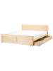 Beliani Doppelbett DAUPHIN in Braun - (W) 189 x (H) 82 x (L) 206 cm