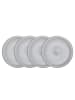 Butlers Butlers Teller HENLEY 4er-Set in Grau