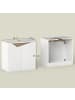 HOMCOM Waschbeckenunterschrank in Weiß 60L x 35B x 57,9H cm