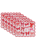 Butlers Tischset BOW 6er-Set in Rosa