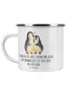 Mr. & Mrs. Panda Emaille Becher 40. Hochzeitstag Rubinhochzeit m... in Transparent