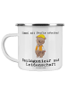 Mr. & Mrs. Panda Emaille Tasse Bauingenieur Leidenschaft mit Spruch in Weiß