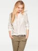 Heine Streifenbluse in walnuss-ecru