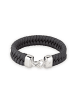 KUZZOI Armband 925 Sterling Silber in Grau