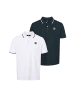 VINSON 2-pack Poloshirt Ronald in Dark Sapphire-White
