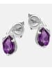 Diamant L'éternel Ohrringe aus 585 Weißgold mit Amethyst