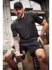 JP1880 Kurzarm T-Shirt in schwarz