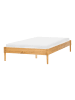Beliani Doppelbett VEYRAC in Braun - (W) 128 x (H) 38 x (L) 211 cm
