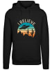 F4NT4STIC Hoodie I Believe UFO Alien Sonnenuntergang in schwarz