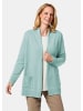 GOLDNER Kurzgröße:  Strickjacke Langarm Cardigan aus Merino in jade / melange