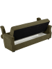 58 aufm Kessel SOFA 3-Sitzer mit Bettfunktion Kaylyn Flockstoff grün