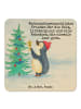 Mr. & Mrs. Panda Tischuntersetzer Pinguin Weihnachtsbaum Design ... in Weiß